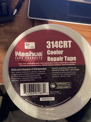 Cooler Repair Tape White (4inX15yds) Nashua 314CRT. Please specify white or alum