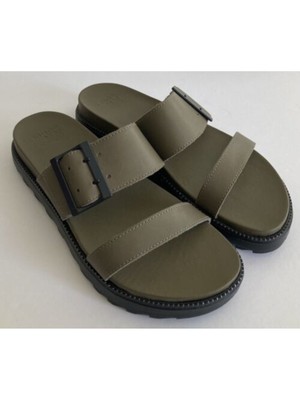 

SOREL Женские кожаные шлепанцы Sage Green Roaming с круглым вырезом на танкетке 7,5, Зеленый, 1897021