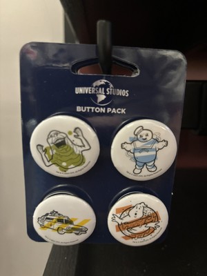 2024 Universal Studios Ghostbusters Slimer Stay Puft Button Set Of 4 New