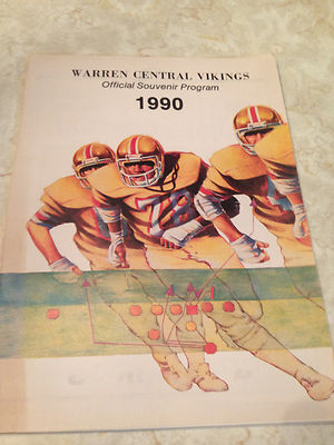 VICKSBURG Warren Central Vikings v Natchez vtg football program 1990 High School