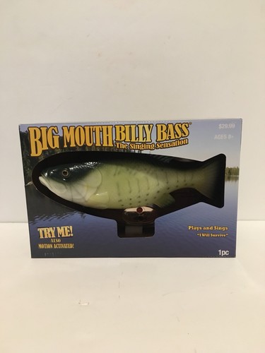 Rare 2018 Gemmy Big Mouth Billy Bass The Singing Sensation! • Singing Fish • New