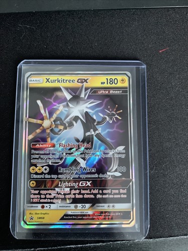 Pokemon Xurkitree GX Black Star Promo Full Art Holo SM68 VLP