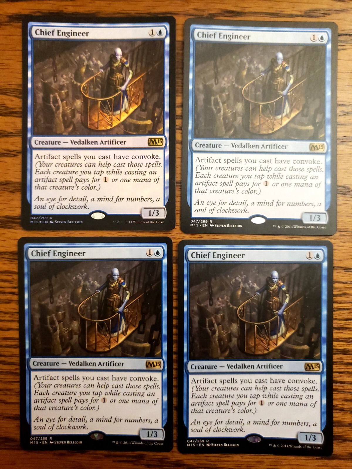Chief Engineer 1x FOIL MTG M15 Core Set Rare MINT blue Chief Engineer 1x FOIL MTG M15 Core Set Rare MINT blue