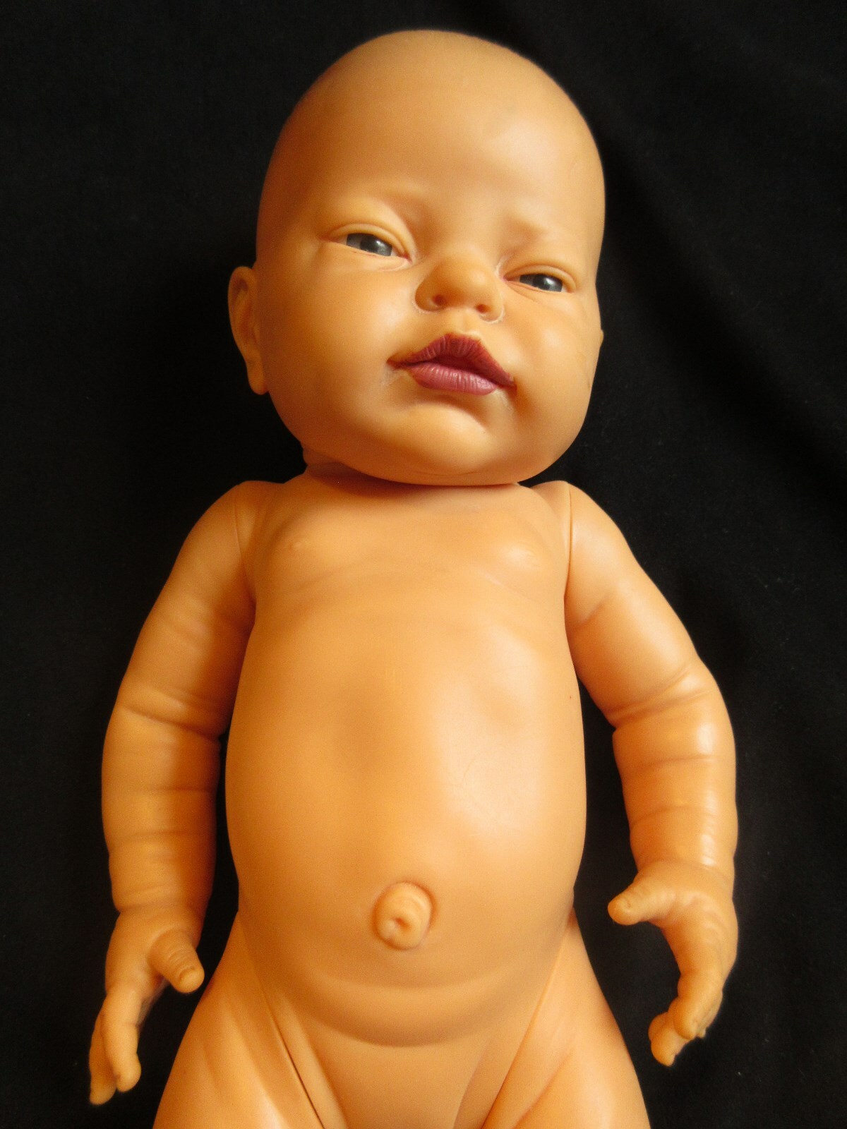 BERJUSA PREEMIE REALISTIC VINYL OPEN EYED BABY DOLL FOR REBORNING OR PLAY
