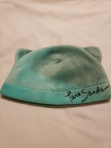 Signed Tara Sands Bulbasaur Beanie Hat Pokemon
