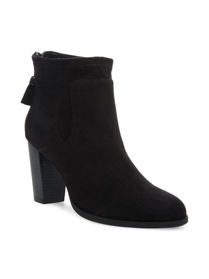 

ANNE KLEIN Женские кожаные ботильоны черного цвета с кисточками Niccie с миндалевидным носком, 8 м, Черный, AK193063