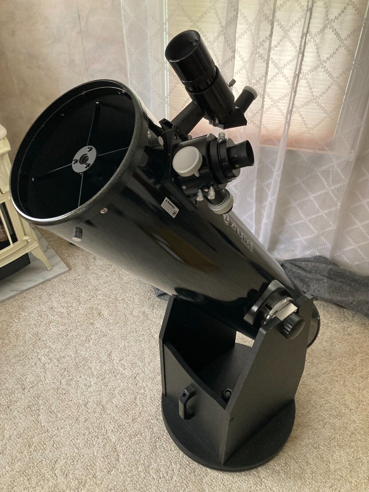 Zhumell 8inch Dobsonian Reflector Telescope includes binoculars