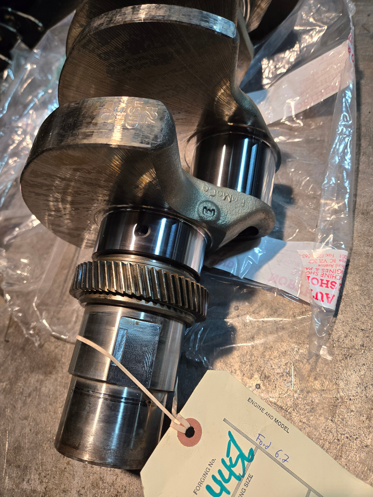 2011-2015 Ford 6.7 Powerstroke Diesel Crankshaft SONOFLUXED POLISHED STANDARD - Picture 10 of 12