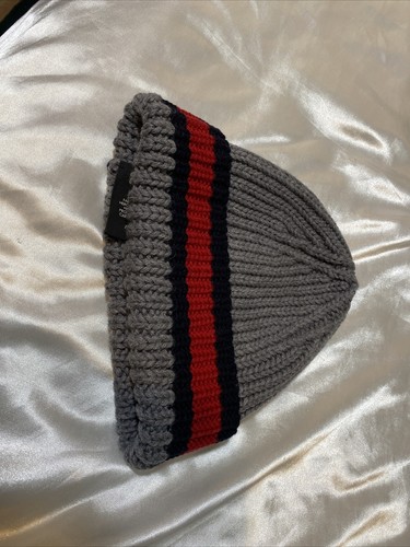 New Gucci ￼ Multicoloured Blue Red Gray Striped Knit Wool