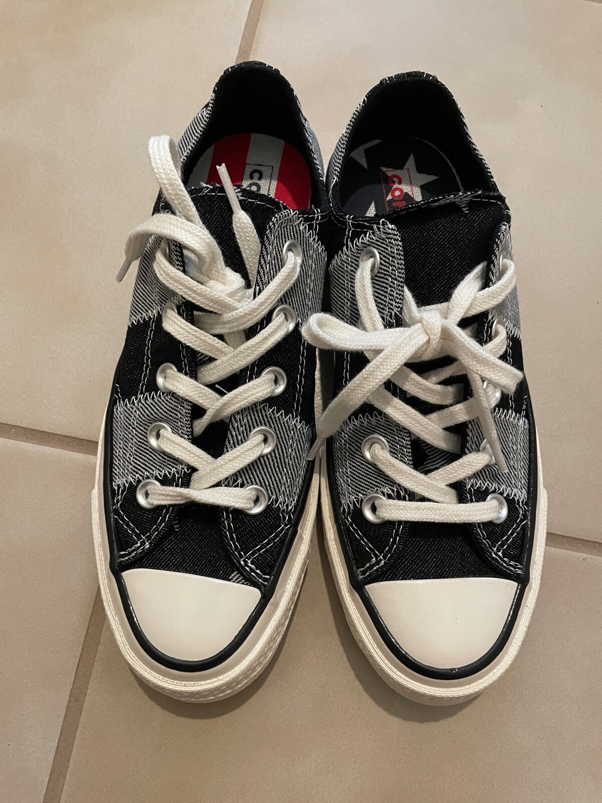 CONVERSE All Star 70 Low Top Star Flag Denim Patch Shoes