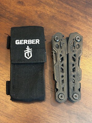 Gerber Suspension NXT Black Multi-Tool Very Nice with Sheath! A2322