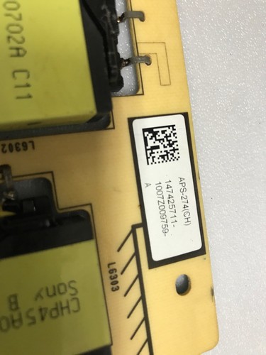1-474-257-11 APS-274(CH) 147425711 SONY POWER SUPPLY G9 BOARD