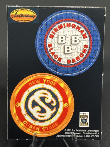 1993 TWCC POGS Birmingham Black Barons & New York Cuban