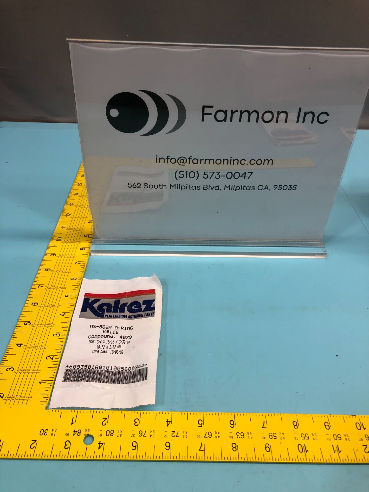 KALREZ AS-568A O-RING K# 116, COMPOUND: 4079, AS-568A-116, 2-116, 146336