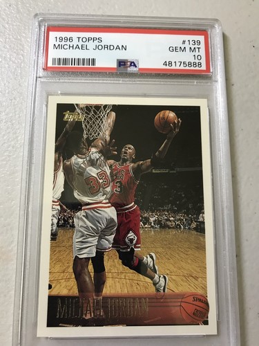 1996 Topps Basketball Michael Jordan #139 Psa 10 Gem Mint
