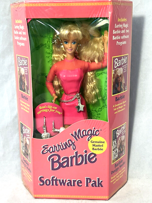 Earring Magic Barbie With Software Pak Radio Shack Exclusive 1992