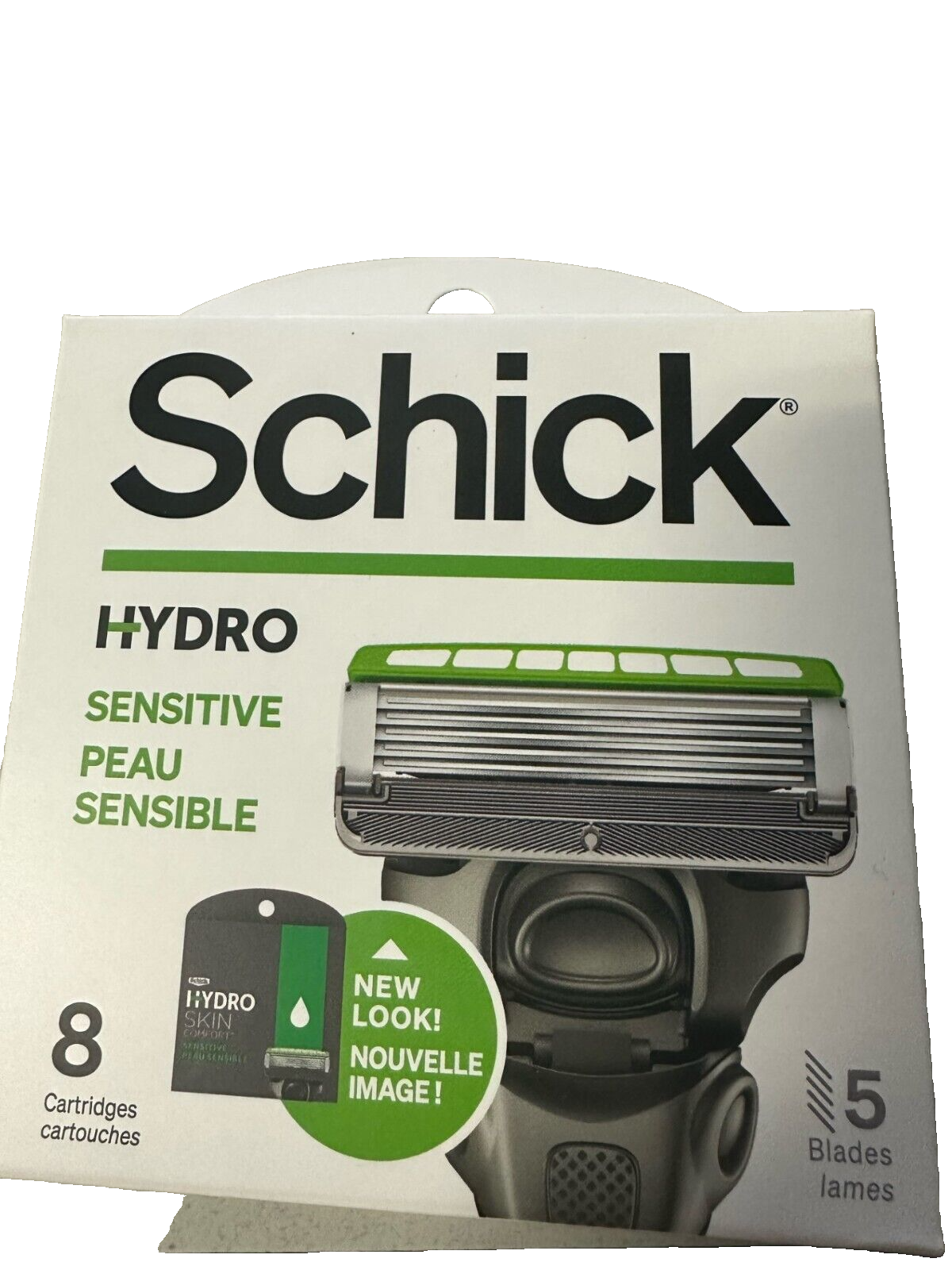 Schick Hydro 5 SENSITIVE Refill Razor Blade 8 Cartridges NEW