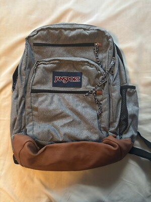 JanSport Cool Backpack, with 15-inch Laptop Sleeve - Grey Letterman