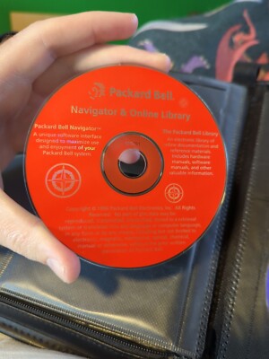 Packard Bell Master CD Navigator And Online Library Disc Pre Owned Vintage 1996