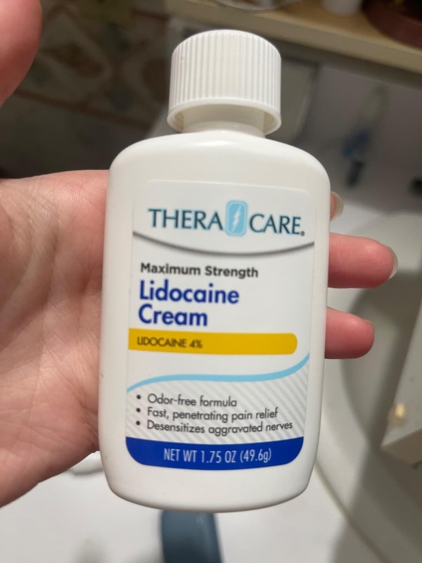 Maximum Strength Lidocaine Cream | Numbs Away Pain | Long-Last...