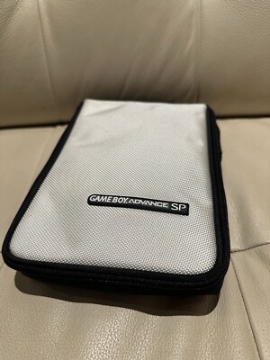 Nintendo Gameboy Advance SP Carrying Case Bag Travel Strap Authentic White OEM