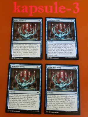 4x Write into Being | Fate Reforged | MTG Magic Cards
