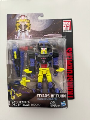 Transformers Generations Titans Return GATORFACE & DECEPTICON KROK