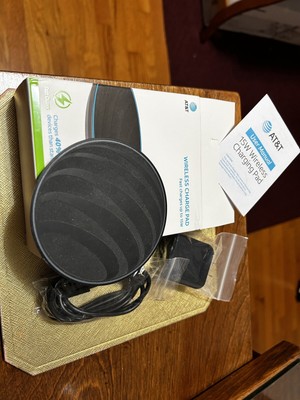 AT&T 15W Fast Charge Wireless Charging Pad Black