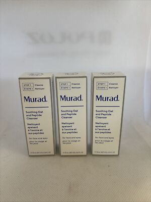 Murad - Soothing Oat and Peptide Cleanser - 15 ml / 0.5 fl. oz. x 2 NEW TRAVEL