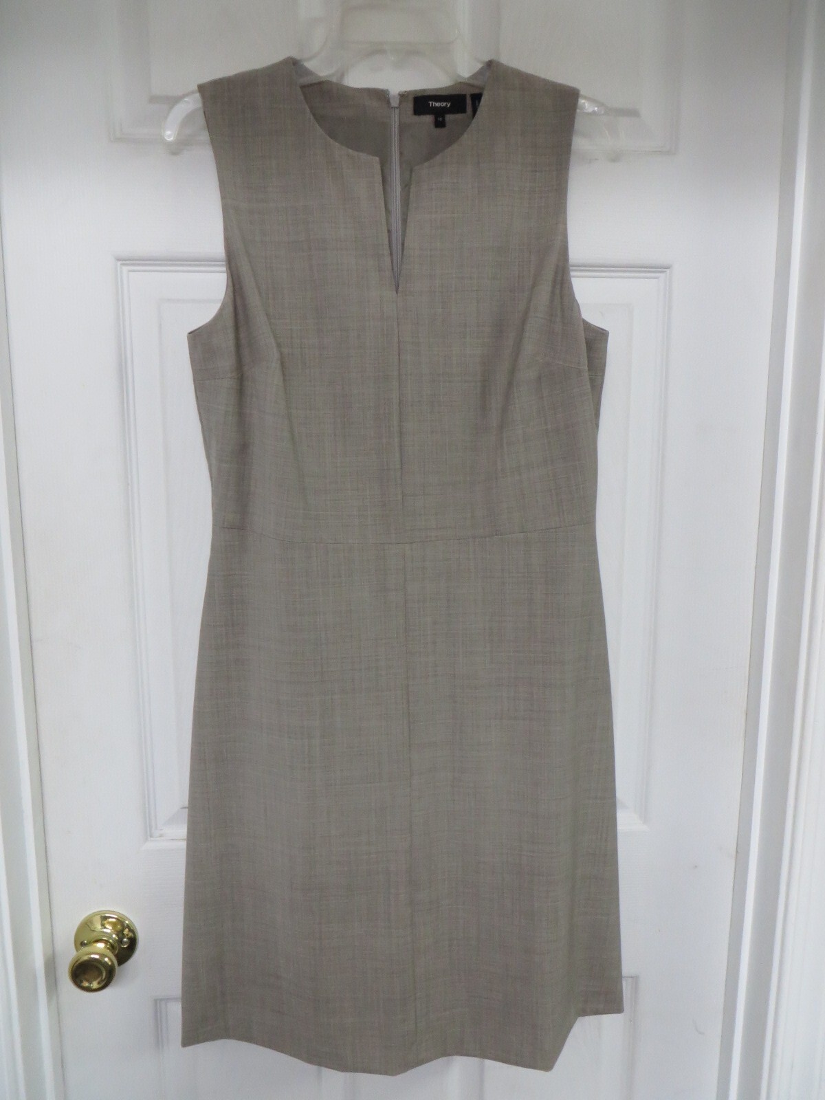 ワンピース Theory 1405007/DOUBLE.KNIT.LT/V.NECK.DR Theory Slim V-Neck Midi-Dress | Saks Fifth Avenue