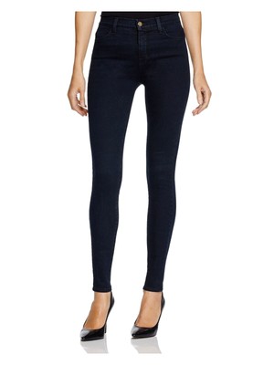 

J BRAND Женские синие джинсы скинни с высокой посадкой, талия 28, Синий, 23110I540