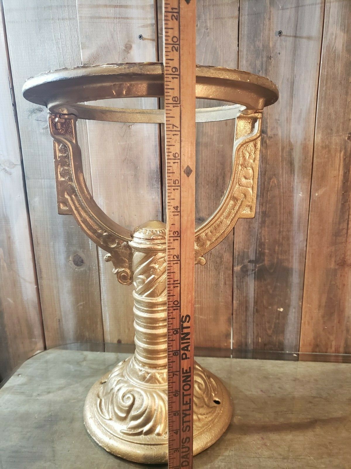 Vintage Cast Iron, Nelson, Steampunk, Hot Water Heater Stand, Planter Base