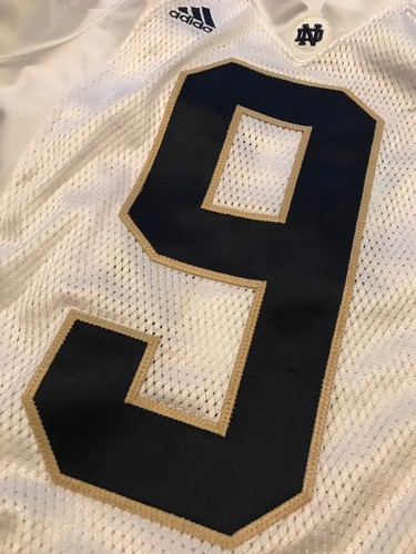 2006 ADIDAS TEAM ISSUED NOTRE DAME FOOTBALL JERSEY #9