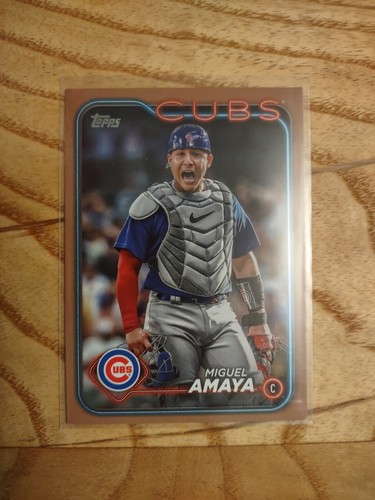 2024 Topps Miguel Amaya GOLD 0452/2024 #319 CHICAGO CUBS | eBay