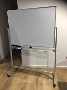 whiteboard sided double br tall wide 90cm 120cm barely selling wheels condition hi