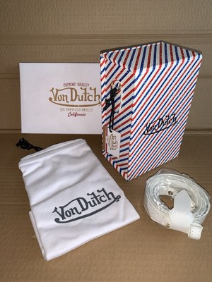 VON DUTCH Candy Cane Candystriper Crossbody Box Style  Bag Brand New Release NWT
