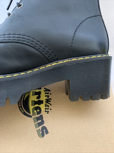 DR. MARTENS DR. MARTENS 37 SHRIVER HI 8 EYE SCHNÜRSTIEFEL STIEFEL STIEFELETTE BLACK UK 4 US6