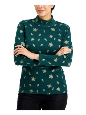 

Женский зеленый эластичный топ с длинным рукавом KAREN SCOTT