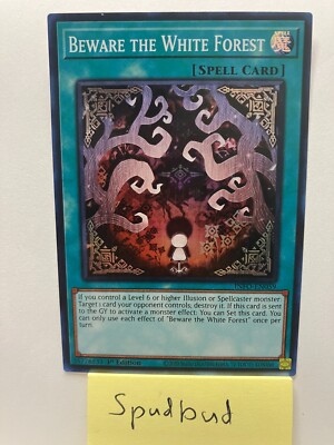 beware The White Forest Super Rare INFO-EN059 (NM 1st Ed)