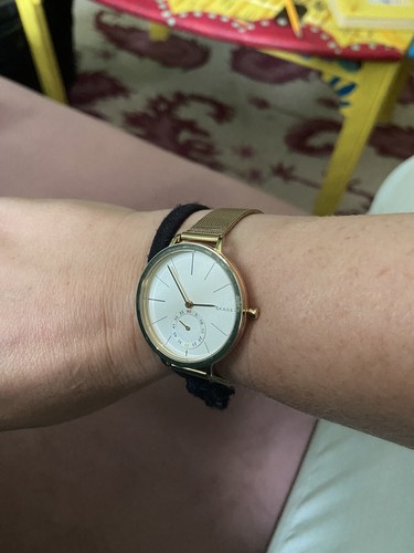 Skagen SKW2436 Women's Hagen White Dial Gold-tone Mesh Skagen SKW2436 Women's Hagen White Dial Gold-tone Mesh