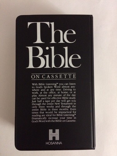 The Bible On Audio Cassette New Testament King James Version KJV Hosanna Vol. IV