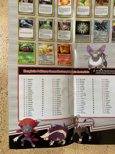 Pokemon Poster Platin Abb. Booster Giratina Dialga Shaymin Palkia Piondragi LV.X