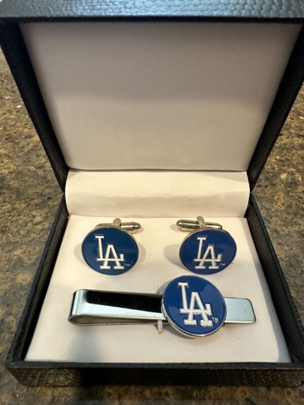 Los Angeles LA Dodgers Cufflinks, Tie Clip, Or Complete Set