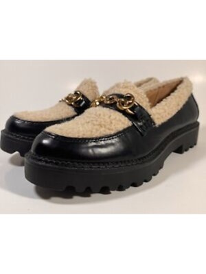 Женские мокасины без шнуровки CIRCUS BY SAM EDELMAN цвета слоновой кости Deana на блочном каблуке 6 М