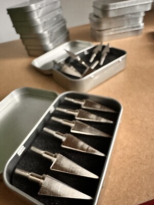 [6 PC] Stainless Steel Arrowheads for Archery. Extremely High Quality