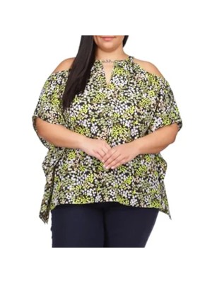 MICHAEL MICHAEL KORS Женский черный носовой платок с цепочкой по низу Топа Плюс 0X