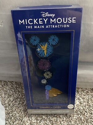 Disney 2022 Mickey Main Attraction Cinderella Castle Fireworks Key In hand 12/12