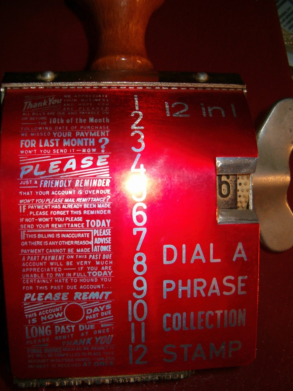 VINTAGE 'HOMS' M-4 Dial A Phrase Collection Stamp 12 Stamps Made in AUSTRIA