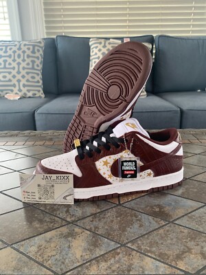 Supreme X Nike Dunk Low OG SB ''Barkroot Brown'' Mens Size 8.5 Brand New