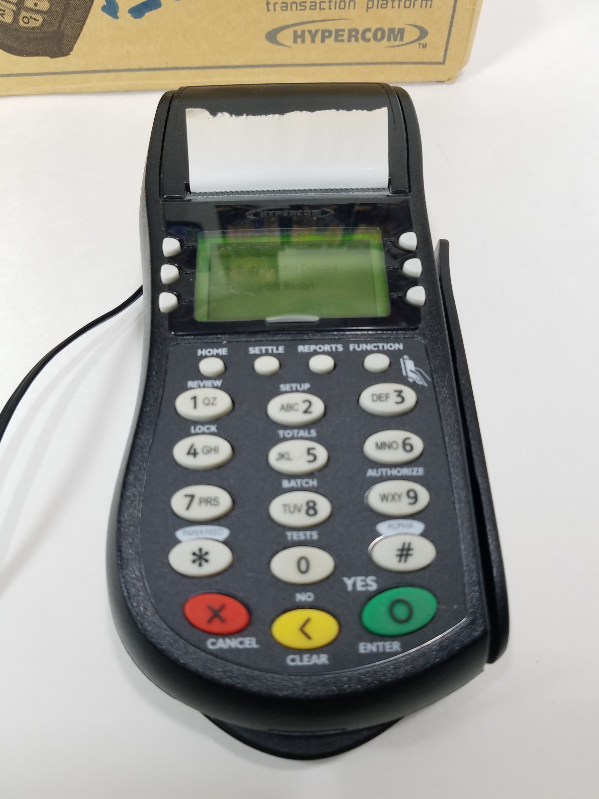 Hypercom Model T4205 Credit Card Process Machine